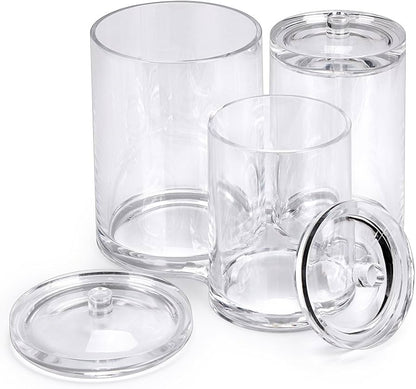 Clear acrylic cotton swab
