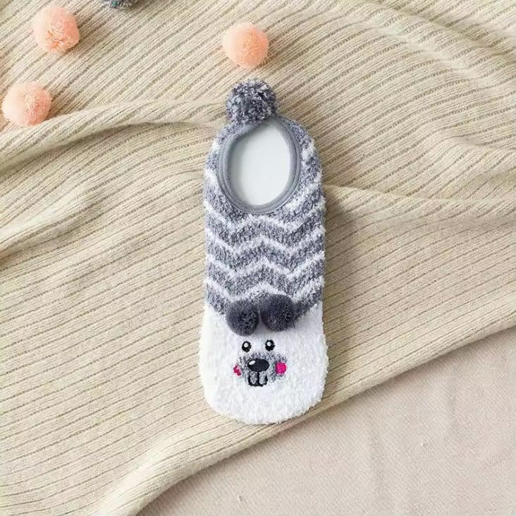 Coral fleece socks