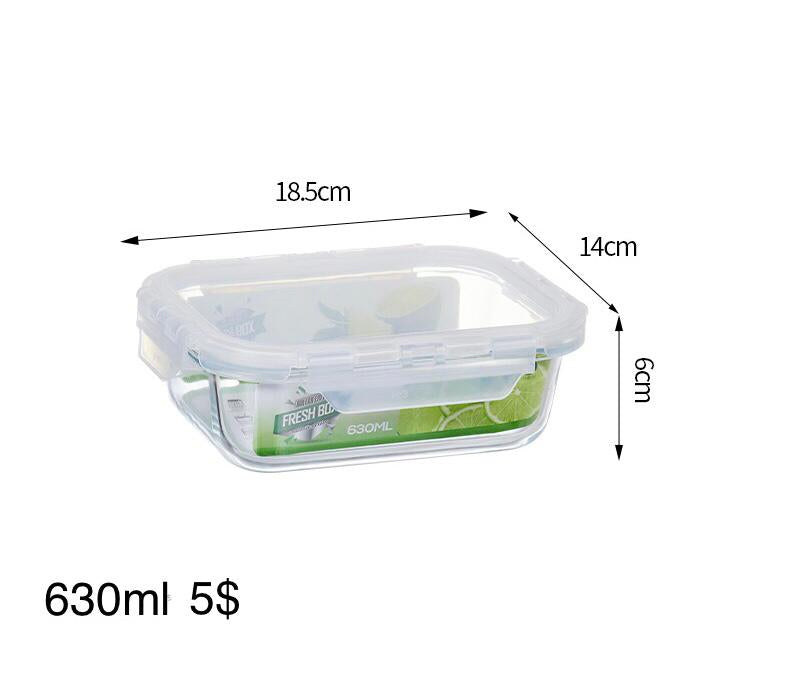 Borosilicate rectangle food storage
