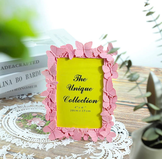 Pink Butterfly photo frame