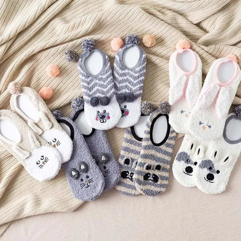 Coral fleece socks