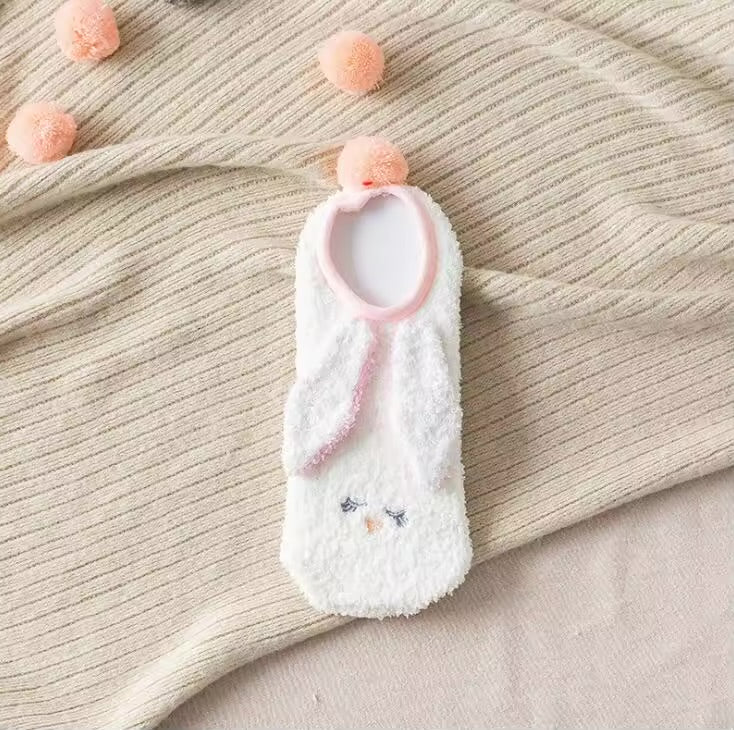 Coral fleece socks