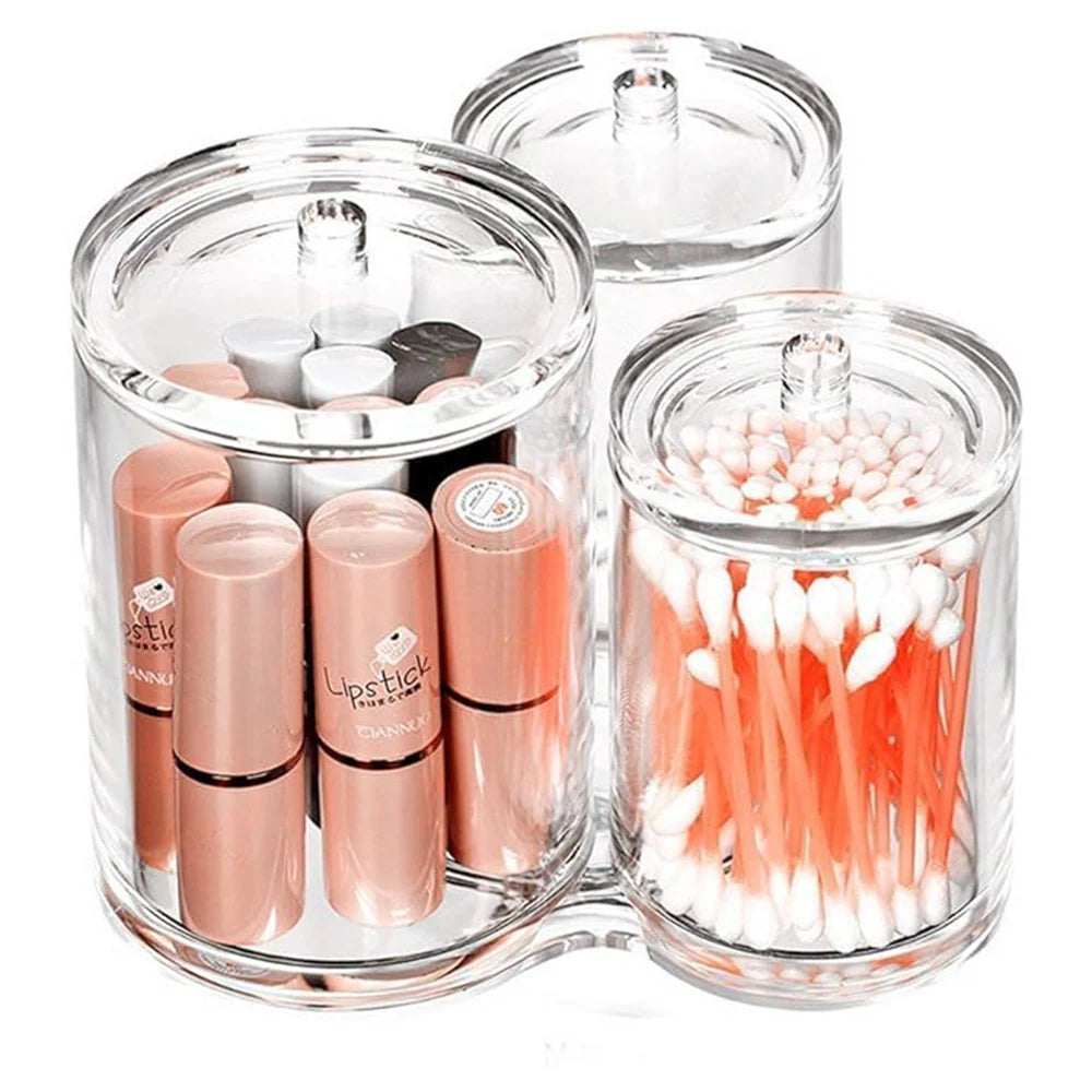 Clear acrylic cotton swab