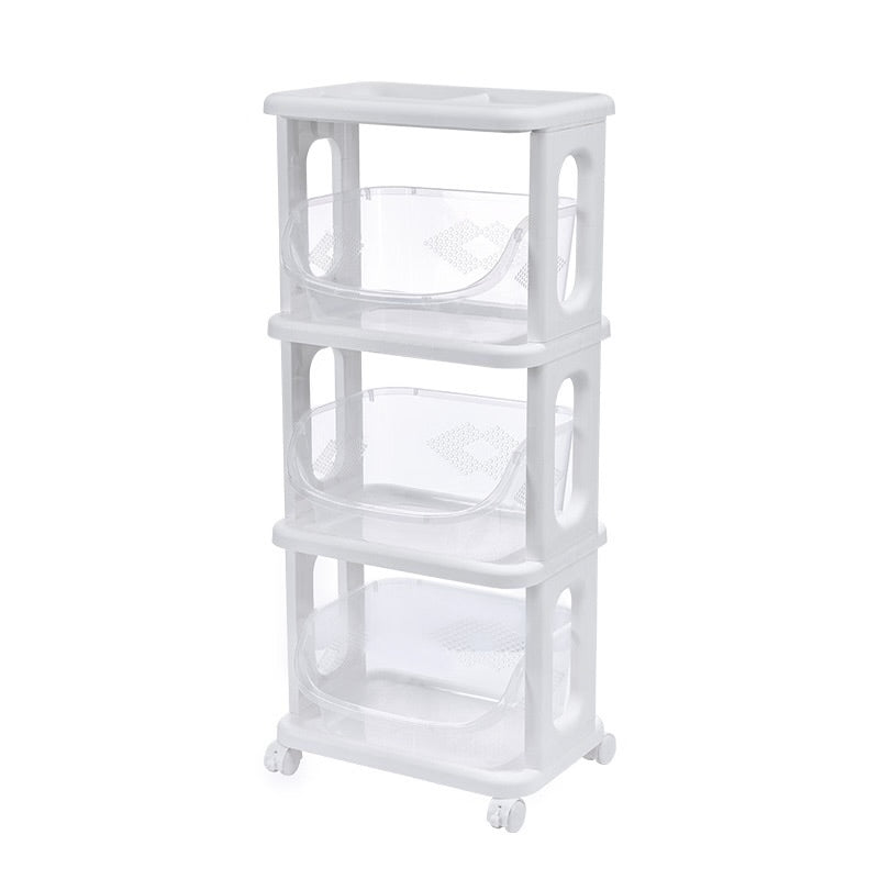 Multi-function plastic storage rack