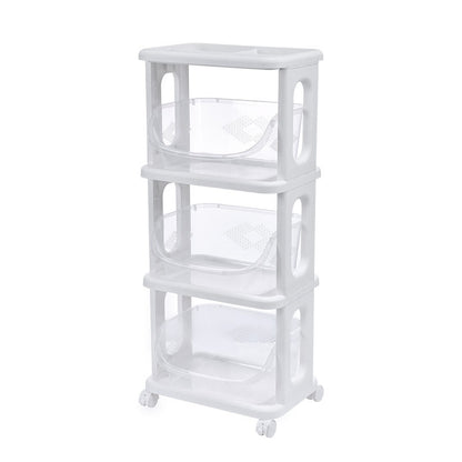 Multi-function plastic storage rack