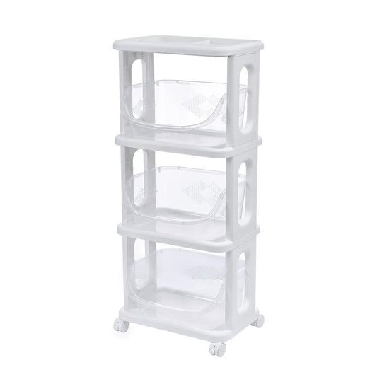 Multi-function plastic storage rack