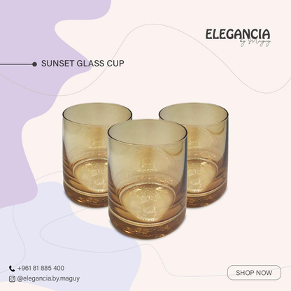 Sunset Glass Cup(6pieces)