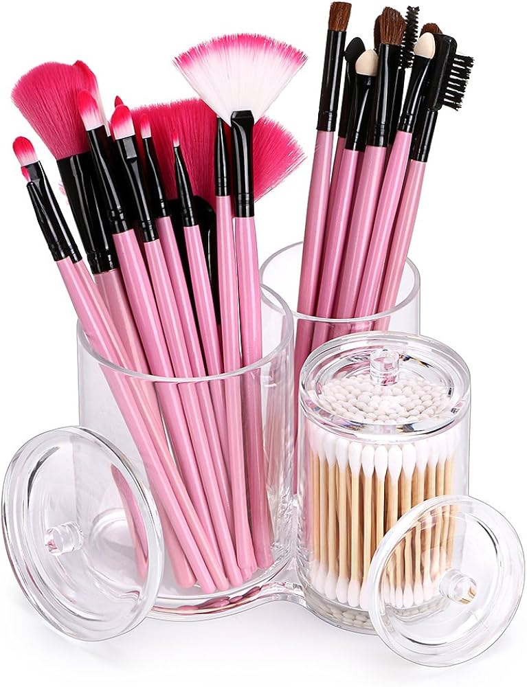 Clear acrylic cotton swab