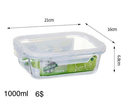 Borosilicate rectangle food storage