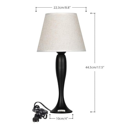 Black and Ivory Classic Lamp Table