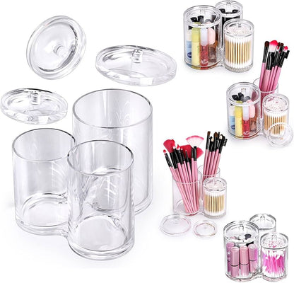 Clear acrylic cotton swab