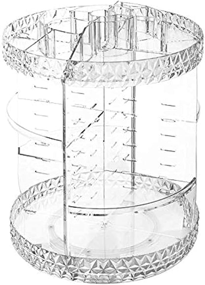 Rotating makeup storage