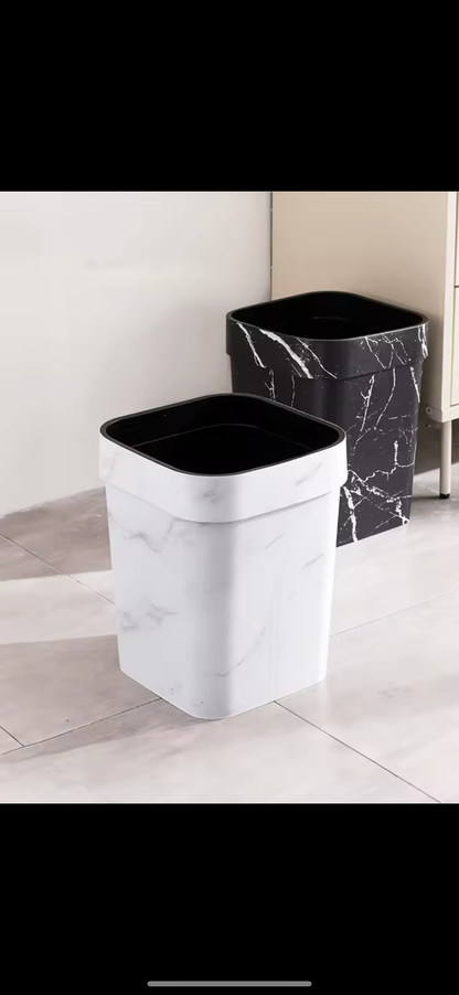 Marble Trash Can