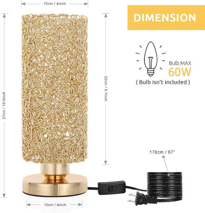 Gold stylish table lamp