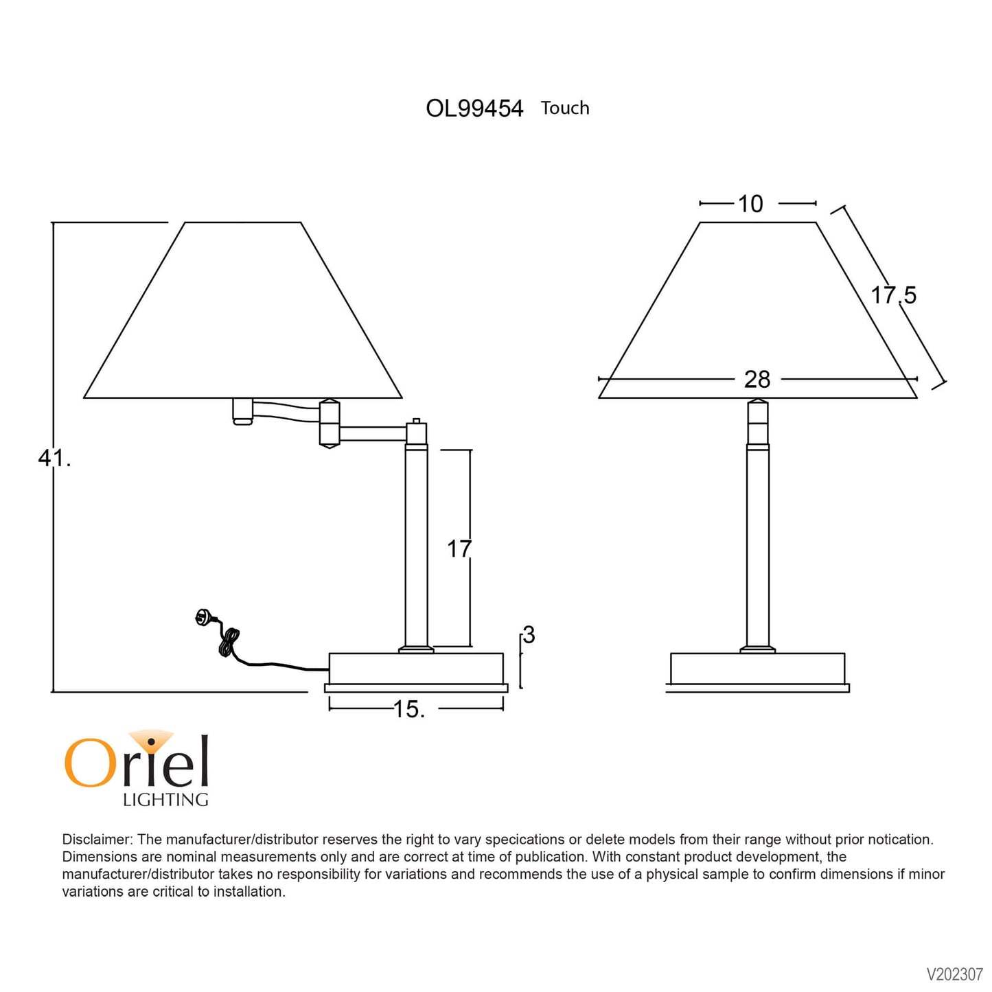 Philips Silver table lamp