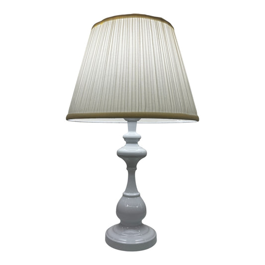 White ceramic table lamp