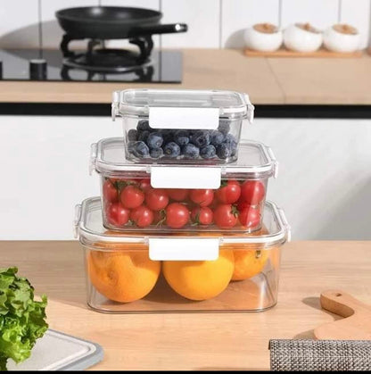Plexi Kitchen Storage Box –  Set of 3