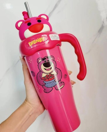 Stainless Steel Teddy Bear & Cartoon Mouse Coffee Mug